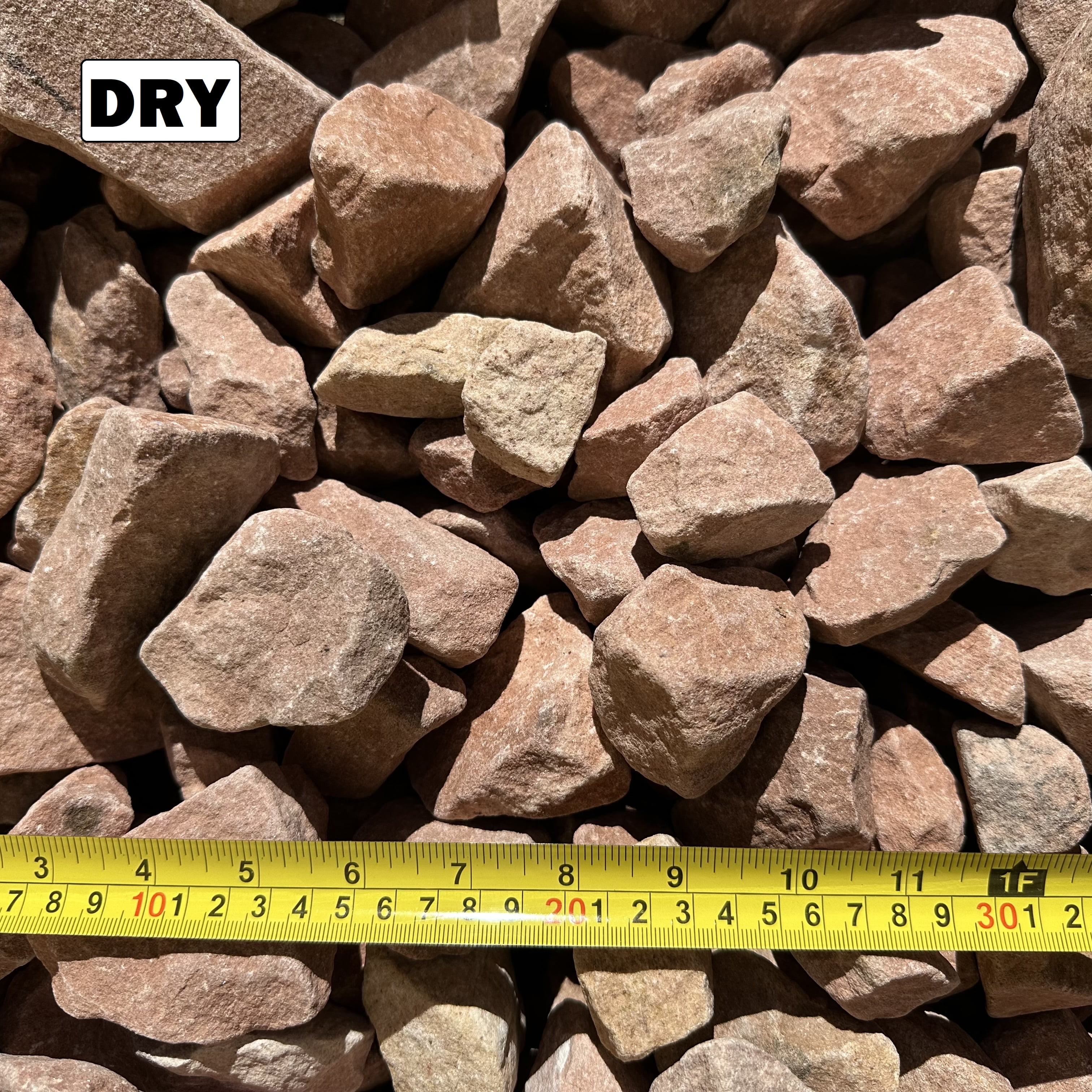 18 Pounds of Red Sandstone Rocks 2" to 5" Size, Stones Gravel Pebbles for Landscaping, Terrariums, Aquariums, Gardens, Pond Water Features, Flower Pots, Decorative Walkways, Bonsai, Fairy, Crafts
