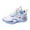 White, variant on Daznico Youth Basketball Sneakers with Mesh Upper and Rotating Button for Boys Sports Play Comfortable Durable Athletic Shoes,13.5-14 Years