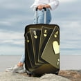 thumbnail image 5 of Cauagu Casino Cards 1 Print Travel Luggage Cover,Travel Dust-proof Suitcase Cover Softside Suitcase Protector for 18-32inch,Not Included Suitcase, 5 of 8