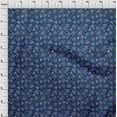 thumbnail image 4 of oneOone Rayon Blue Fabric Floral Quilting Supplies Print Sewing Fabric By The Yard 56 Inch Wide, 4 of 5