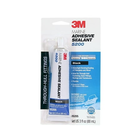 3M Marine Adhesive Sealant - Black Polyurethane - 3 Ounces