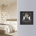 thumbnail image 4 of Yayeee Toggle Light Switch Wall Plate 2-Gang 4.56"x4.48" Decorative Outlet Cover, Black Astronaut Space, 4 of 7