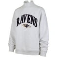 thumbnail image 2 of Women's '47 Heather Gray Baltimore Ravens Vantage Mock Neck Pullover Sweatshirt, 2 of 3