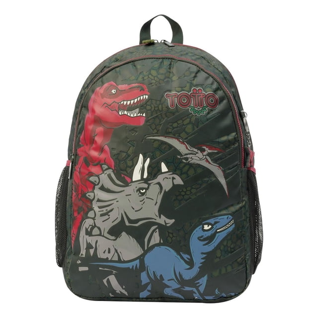 Mochila Para Niño Escolar Infantil Dino Saurio T-rex L-totto multicolor G