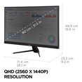 thumbnail image 4 of ViewSonic VX3267U-2K Monitor IPS de 32" 1440p con USB C de 65 W, soporte de contenido HDR10, HDMI y DP (renovado), 4 of 5