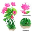 thumbnail image 3 of Unique Bargains 1pcs Fish Tank Aquarium Decorations Plants Pink 8.27" PE Ceramics Plants for Aquarium Decor, 3 of 7