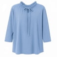 thumbnail image 1 of Blusa George para Mujer, Manga 3/4 Azul Talla 1Eg, 1 of 4
