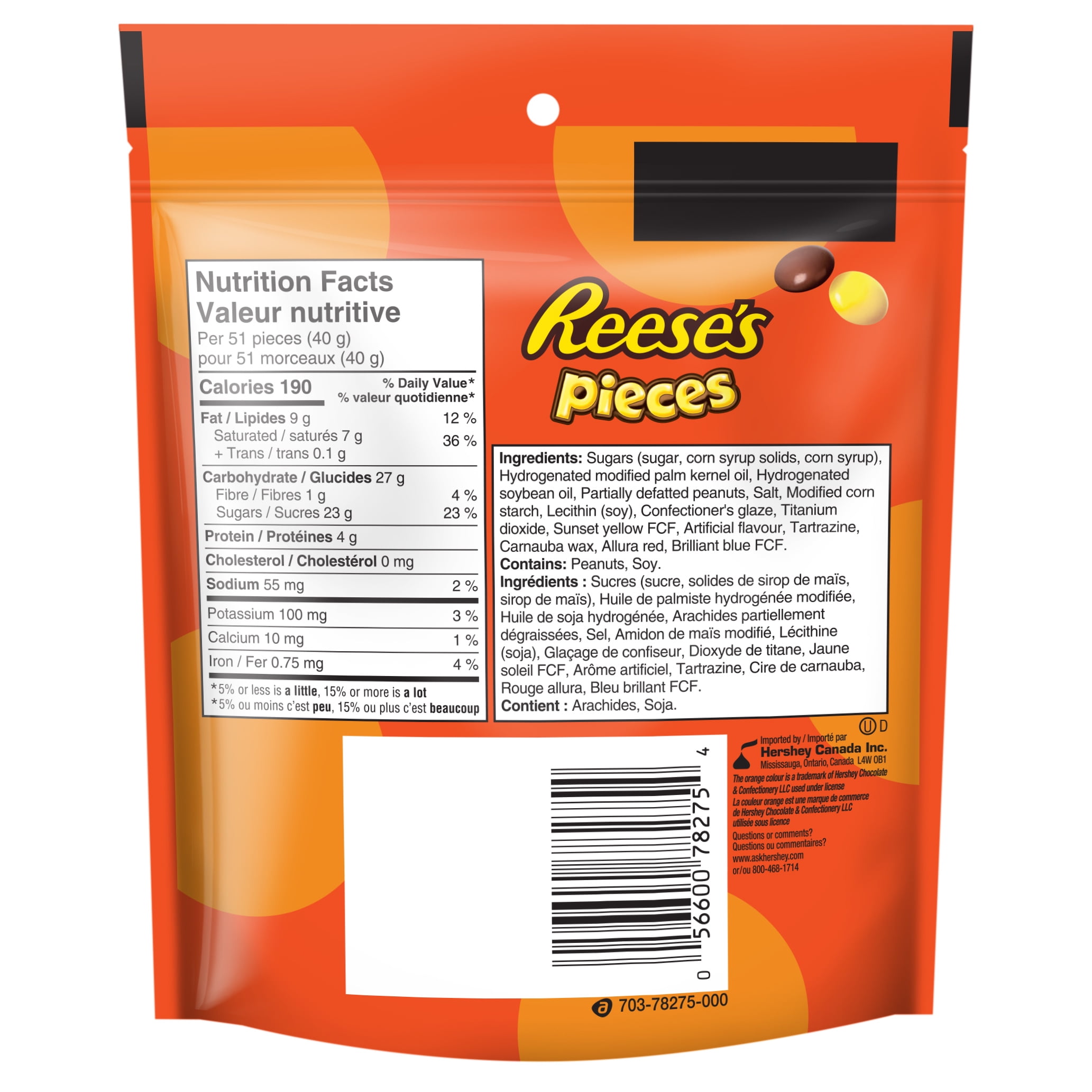 REESE'S PIECES Candy, 185g