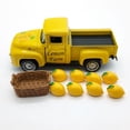 thumbnail image 2 of Lemon Decoration,Fruit Metal Truck Decor,Fresh Holiday Summer Metal Truck with 8 Lemons Ornaments,Harvest Farmhouse Vintage Pickup Car Decor for Tabletop Centerpiece Home Kitchen Decorations, 2 of 7