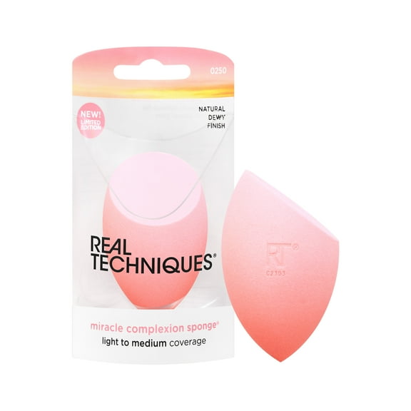 Real Techniques Sunrise To Sunset Miracle Complexion Sponge, Makeup Sponge For Foundation, 1 Count