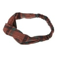 thumbnail image 5 of Unique Bargains 1 Pc Fashion Cross Elastic Hairband for Women Red Brown, 5 of 6