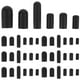 thumbnail image 1 of Kit surtido de 80 tapones de goma para mangueras de automoción, tapones de vacío, protección de goma negra, 1 of 7