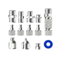 thumbnail image 4 of Juego de adaptadores de aerógrafo de 13 Uds., accesorios portátiles resistentes y duraderos de 1/8 "para compresor de aire, conector de desconexión de perfecl Adaptador rápido para aerógrafo, 4 of 8