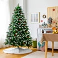 thumbnail image 1 of Gymax 6 FT Artificial Snowy Christmas Tree Hinged Xmas Tree Holiday Decoration, 1 of 10