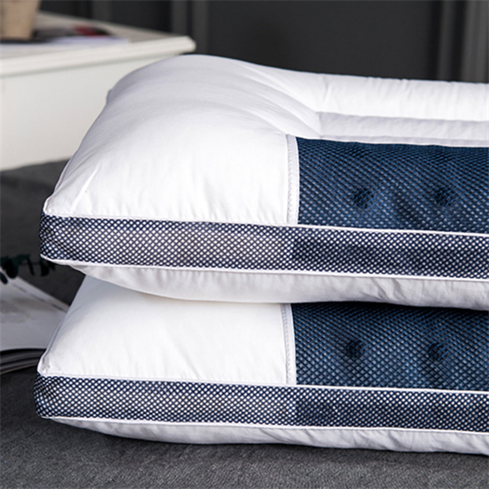 PRETXORVE Throw Pillow Neck Pillow Memory Foam Relief Bed Pillow for Sleeping Cervical for and Shoulder Ide Back Stomach Sleeper