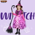 thumbnail image 2 of Disfraz Spooktacular Creations Witch Pink Light Up para niñas, 2 of 8