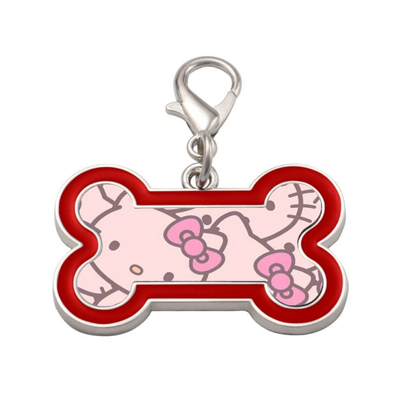 Hello kitty Dog Tag Pendant Stainless Steel Necklace Pet Mom Gift Dog Necklace Cat Lover Mother's Day Gift From Daughter to Grandma Custom Pet Portrait Memorial Gift