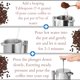 thumbnail image 4 of Cafetera de prensa francesa de acero inoxidable Mixpresso, 27 oz, 800 ml, prensa francesa con aislamiento de doble pared, cafetera de acero inoxidable y tetera, fácil de limpiar y presionar, prensa de, 4 of 5