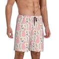 thumbnail image 2 of Kdxio Rabbit Print Mens Sleep Shorts Bottoms Soft Comfy Pajama Wear Pants with Drawstring Pockets, 2 of 7