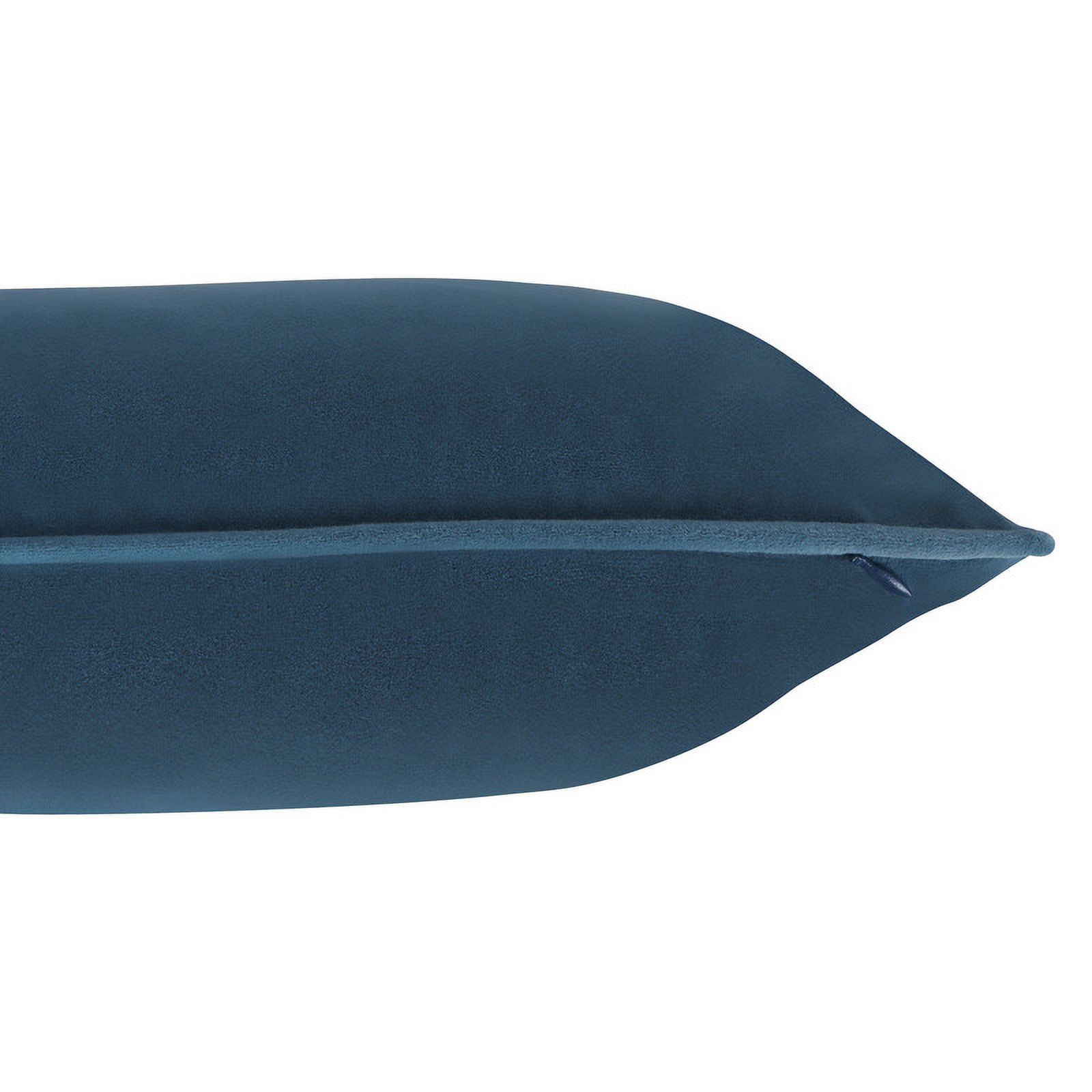 A1HC Set of 2 Luxurious Soft Velvet Throw Pillow Covers Only, 18"x18", Teal, Decorative Cushion Covers with Hidden YKK Zipper for Sofa or Bed