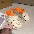 thumbnail image 2 of Sandalias Clogs Summer Shoes Wide Width para mujer Naranja EVA Casual 39, 2 of 5