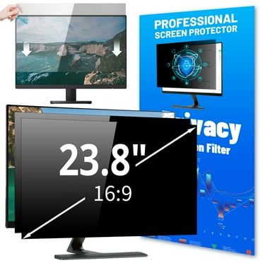 23.8" Computer Privacy Screen Filter for 16:9 Widescreen Monitor Screen Protector, Eye Protection Anti-Glare Blue Light Desktop Monitor Privacy Film, Removable Anti-Scratch Monitor Privacy Shield