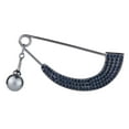 thumbnail image 4 of Women Shawl Clip Shiny Scarf Sweater Brooch Pins Pin Jewelry Gray, 4 of 8