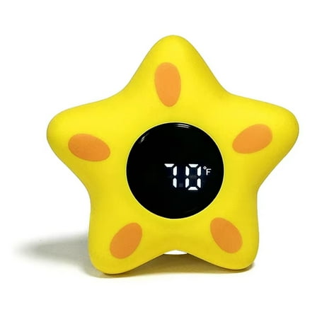 Baby Bath Water Temperature Gauge,Yellow Pentagram, Electronic, IP67 Waterproof, Quick & Accurate Measurement,1 * Baby Bath Water Temperature Gauge
