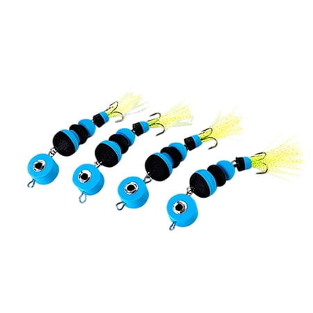 High Buoyancy Segmented Foam Fishing Lure with Treble Hook Floating Topwater Bait for Freshwater Trout Panfish Saltwater Inshore Angling