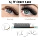 thumbnail image 2 of 4D W Lash Extension Rusia Volumen WY Fluffy Premade Fans Eyelash Clover Bloom Mink Faux Cil Lashes Dolly Hybrid Eyelash Cilios Dengxun unisex, 2 of 2