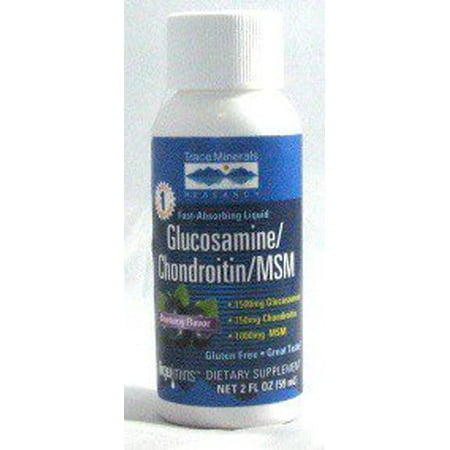 Liquid Glucosamine/Chondroitin/MSM Blueberry Trace Minerals 2 oz