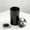 Black, variant on Large Portable Aluminum Tea Canister, Travel Tea Storage Jar with Airtight Seal, Empty Tea Container for Outdoor Use, 6x12cm, 1 Piece