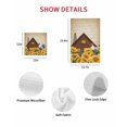 thumbnail image 7 of Farmhouse Sunflowers Kitchen Dish Towels for Drying Dishes Set of 4, Vintage Roosters Farm Countryside Waffle Weave Microfiber Hand Tea Bathroom Towels Quick Dry & Absorbent Towel 15.7x23.6, 7 of 7