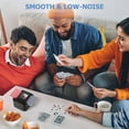 thumbnail image 4 of Fully automatic card shuffler, accommodates 1-2 decks, low-noise operation, 2000mAh USB-C charging, suitable for poker, blackjack and other card games, 4 of 9