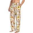 thumbnail image 2 of Balery Gnomes Autumn Harvest print Men's Pajama Pants,Ultra Lightweight Pjs,Lounge Pant-Medium, 2 of 9
