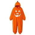 thumbnail image 3 of BOOMNY Halloween Unisex Boys Girls Romper Jumpsuit Hallowmas Pumpkin Face Graphic Long Sleeve Hooded Jumpsuits for Kids Soft Warm Winter Loungewear Jumpsuit, 3 of 4