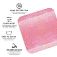thumbnail image 4 of Kll Square Drink Coasters Set Of 4,Pu Leather Absorbent Coasters Set Decorative Coffee Cup Coasters Housewarming Gift For Home Decor-Sparkly Pink Glitter, 4 of 9