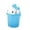 Blue Small 8" Tall, variant on Hello Kitty Pink Mini Trash Can with Detachable Lid 8" tall 1 count