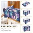 thumbnail image 2 of Yayeee Collapsible Cube Storage Bin with Lid Fabric Closet Decorative Basket with Handles, Astronaut Pattern, 2 of 7