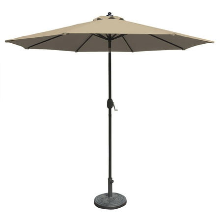 Octagonal Sunbrella Market Umbrella - Island Umbrella Mirage 9-ft Octagonal Auto-Tilt Market Umbrella