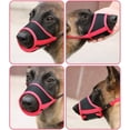thumbnail image 3 of Dog Muzzle Anti-Biting Barking Nylon Mesh Breathable Pet Muzzle Adjustable Mouth Cover for Small Medium Dog, 3 of 8