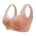 thumbnail image 1 of FhsagQ Soutien-Gorge Femme Sans Couture, Grande Taille, Style Débardeur, Bonnet Intégré, Poitrine Grand, Khaki XXXXXXL, 1 of 5