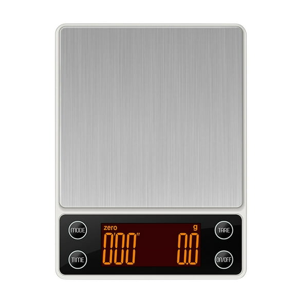 Balance Numérique avec Minuterie Haute Précision Capacité de 0,1 g et 3 kg pour Infusion de Café Filtre Portable Rechargeable avec Fonction de Tare Automatique