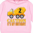 thumbnail image 3 of Inktastic 2nd Birthday Construction Truck, Cement Mixer 2 Years Old Toddler Hoodie, 3 of 4