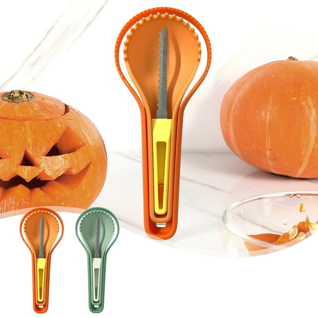 Oefntac Halloween Pumpkin Carving Set Heavy Duty Stainless Steel Carving Tool Set Carving Spade for Halloween Decorative Stand Lights