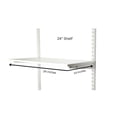 thumbnail image 3 of Dual-Hang Closet System Organizer, 24"W x 78"H x 16"D, Hanging Rods, Wood shelves, White RS1030, 3 of 6