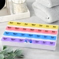 thumbnail image 2 of Equate 4-A-Day Weekly Pill Planner, Multicolor, 2 of 6