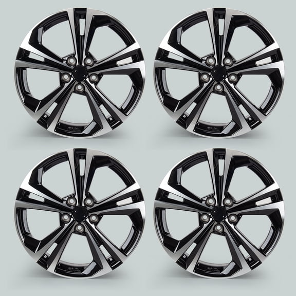 4-Pack 18x7.5'' Wheel Rim Replacement Alloy Wheel Black for Nissan Sentra SR 2020-2022