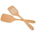 thumbnail image 1 of Juego de utensilios de cocina de madera, 2 piezas de espátula de madera para calentar espátula de madera para cocinar muy recomendable, 1 of 12