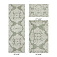 thumbnail image 6 of Better Trends 3 Piece Bathroom Rug Set 100% Cotton Extra Soft Tufted Bath Rug Water Absorbent Non-Slip Bath Mat Machine Washable (Sage) Medallion Collection, 6 of 8